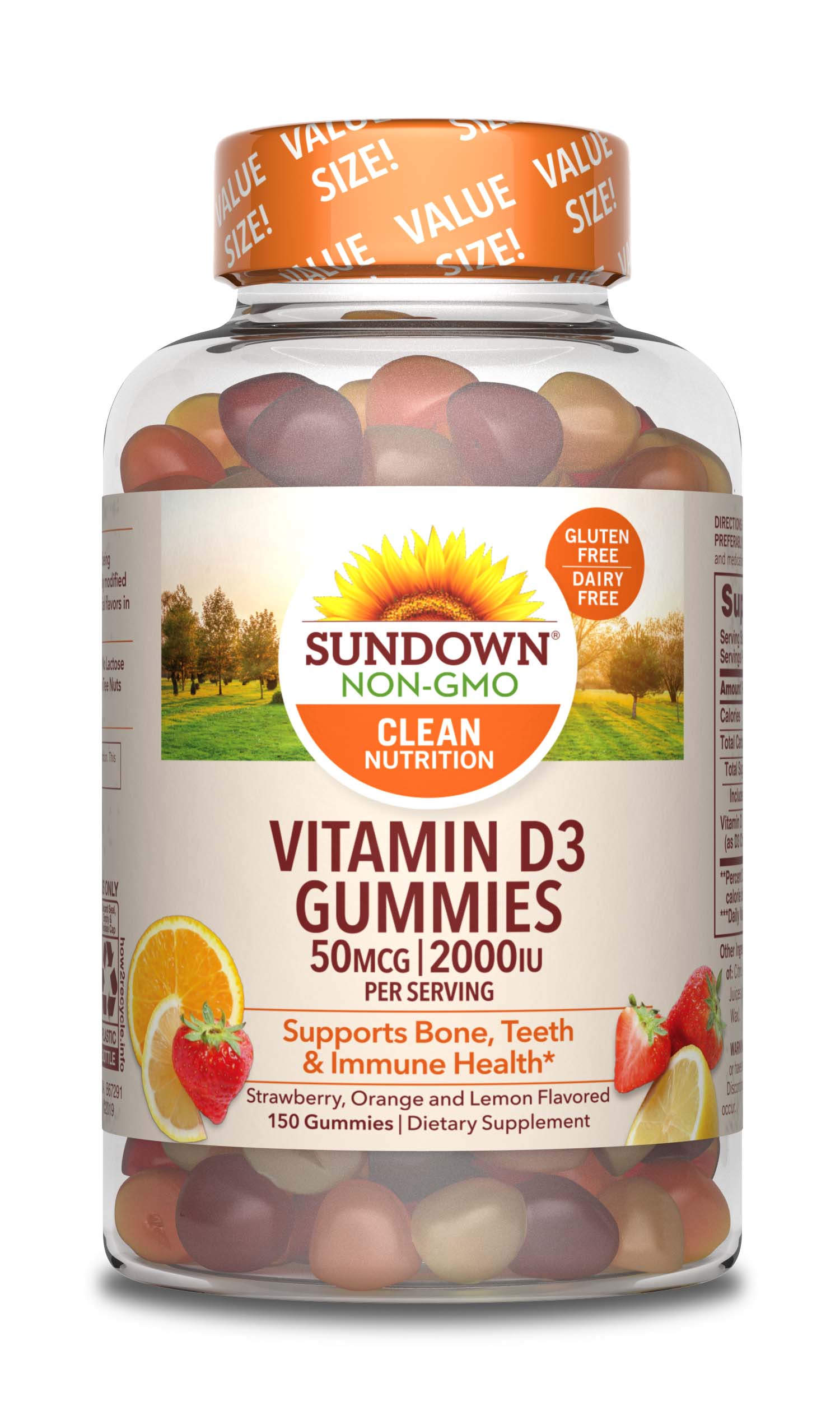Sundown Vitamin D3 Gummies, 150 CT