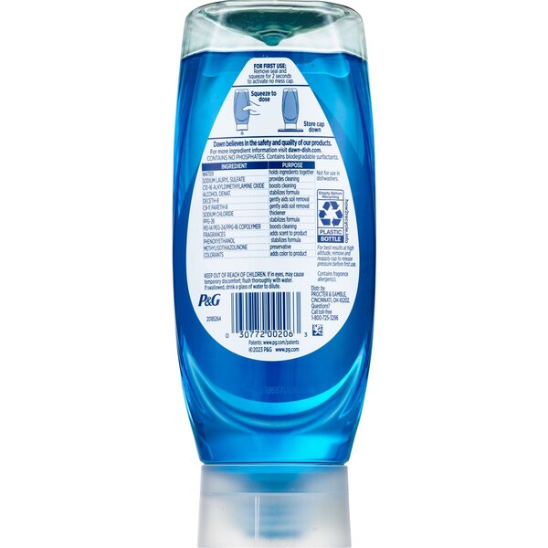 Dawn Platinum EZ-Squeeze Dishwashing Liquid Soap, Original Scent, 14.7 oz
