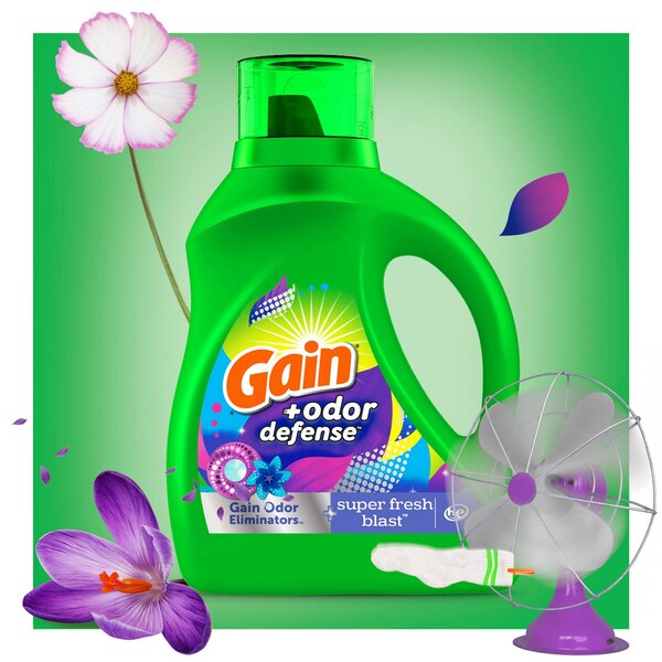 Gain Liquid Laundry Detergent, Super Fresh Blast Scent, 46 oz