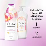 Olay Fresh Radiance Body Wash, Peach and Cherry Blossom, 22 fl oz, thumbnail image