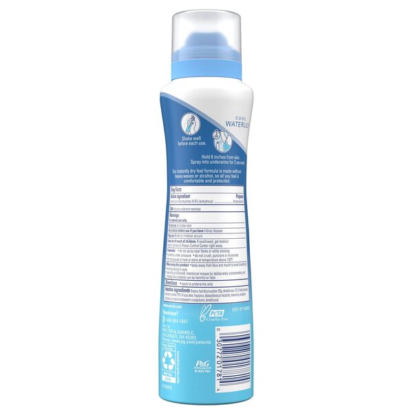 Secret 48-Hour Antiperspirant & Deodorant Dry Spray, Waterlily + Argan Oil, 4.1 OZ