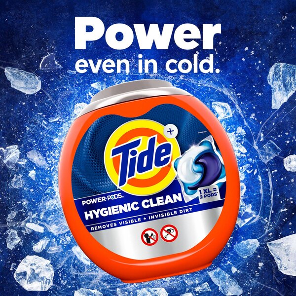 Tide Power XL PODS Hygienic Clean Liquid Laundry Detergent, Original Scent, 25 ct