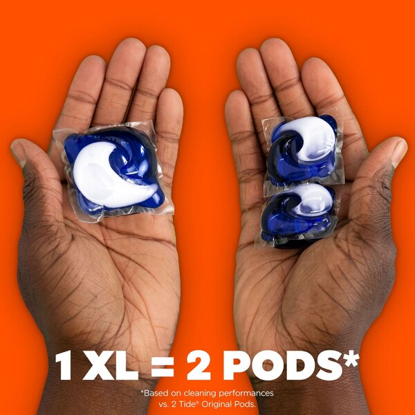 Tide Power XL PODS Hygienic Clean Liquid Laundry Detergent, Original Scent, 25 ct
