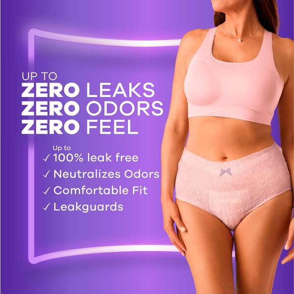 Always Discreet Women's Incontinence and Postpartum Underwear, XL, 34 CT