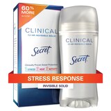 Secret Clinical Strength Invisible Solid Antiperspirant and Deodorant for Women, Stress Response, 2.6 OZ, thumbnail image