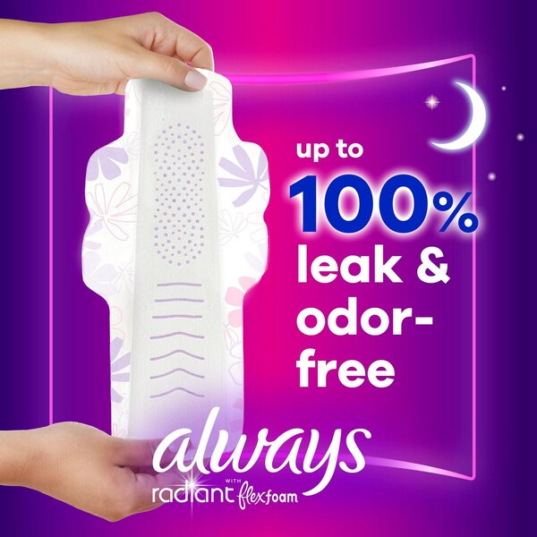 Always Radiant FlexFoam, with Wings, Size 5, 26 CT