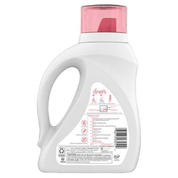 Dreft Stage 1: Newborn Baby Liquid Laundry Detergent, 46 OZ