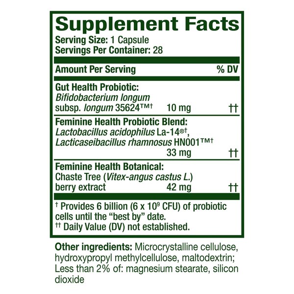 Align Probiotic Women's Dual Action Gut & Feminine Health Capsules, 28 CT