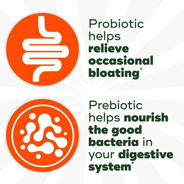 Align DualBiotic Prebiotic + Probiotic Digestive Health Gummies, Natural Fruit Flavors
