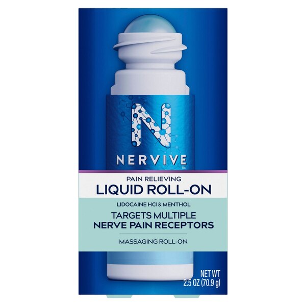 Nervive Pain Relieving Roll-On Liquid, 2.5 OZ