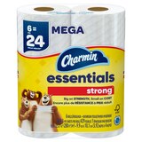 Charmin Essentials Strong Toilet Paper, 6 Mega Rolls, thumbnail image