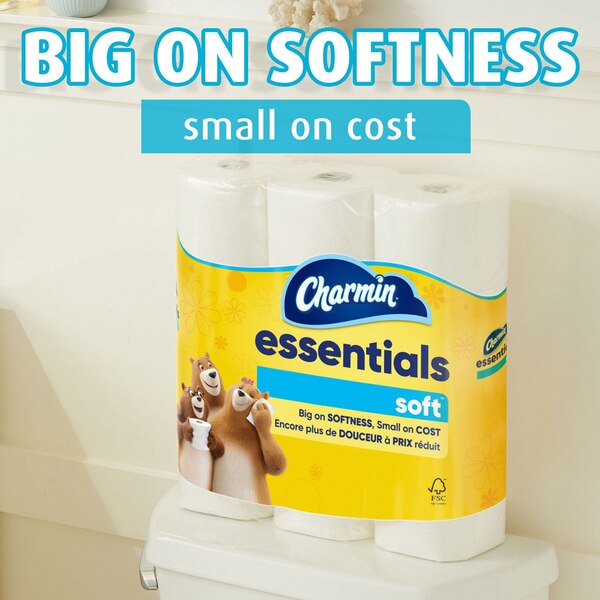 Charmin Essentials Soft Bathroom Tissue, 9 Mega Rolls
