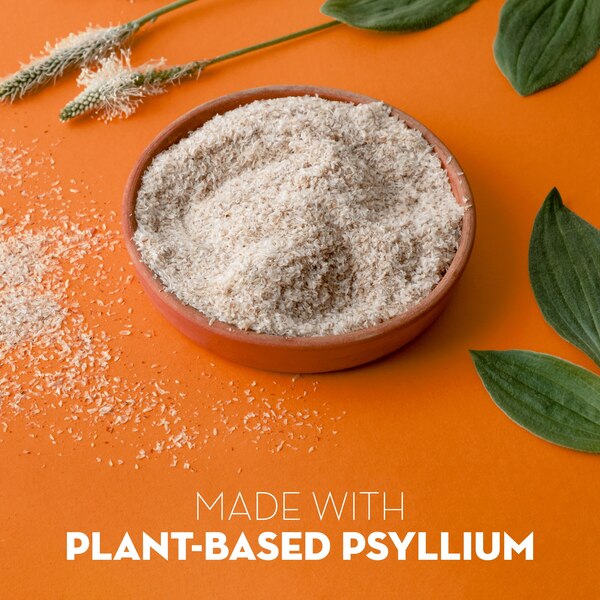 Metamucil Premium Blend Daily Psyllium Fiber Powder, Orange, 30 Servings