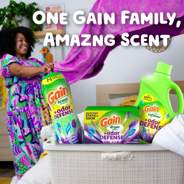 Gain + Odor Defense Dryer Sheets, 120 CT