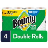 Bounty Select-A-Size Paper Towels, 4 Double Rolls, White, 90 Sheets Per Roll, thumbnail image 2 of 14