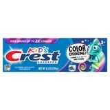 Crest Kid's Advanced Fluoride Anticavity Color Changing Toothpaste, Ages 3+, Bubblegum, 4.2 OZ, thumbnail image
