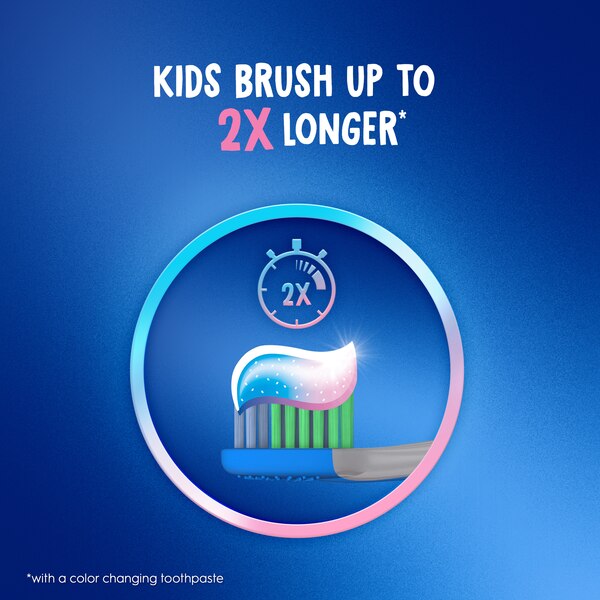 Crest Kid's Advanced Fluoride Anticavity Color Changing Toothpaste, Ages 3+, Bubblegum, 4.2 OZ