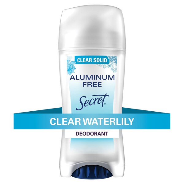 Secret Aluminum Free Deodorant, Waterlily, 2.4 OZ