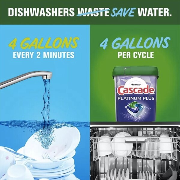Cascade Platinum Plus Dishwasher Detergent Pacs, Fresh, 17 ct