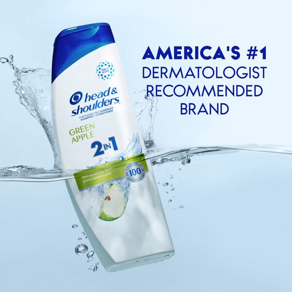 Head & Shoulders Green Apple 2-in 1 Dandruff Shampoo & Conditioner, 12.5 OZ