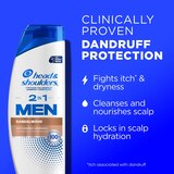 Head & Shoulders Mens Sandalwood 2-in-1 Anti-Dandruff Shampoo & Conditioner, 12.8 OZ, thumbnail image 3 of 6