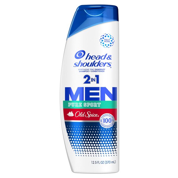 Head & Shoulder's Men's 2-in-1 Shampoo & Conditioner, Old Spice Pure Sport, 12.5 OZ