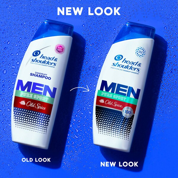 Head & Shoulder's Men's 2-in-1 Shampoo & Conditioner, Old Spice Pure Sport, 12.5 OZ