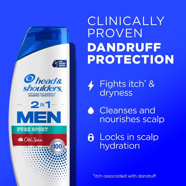 Head & Shoulders Men Old Spice Pure Sport 2-in-1 Dandruff Shampoo & Conditioner
