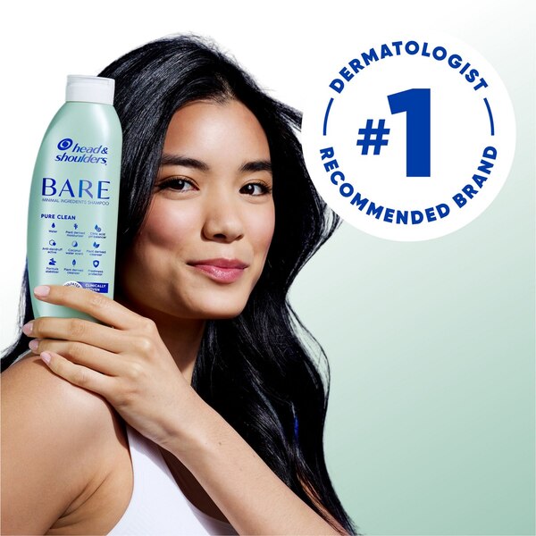 Head & Shoulders Bare Anti-Dandruff Shampoo, Pure Clean, 13.5 OZ