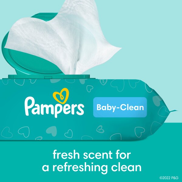 Pampers Baby Clean Wipes Baby Fresh Scented 6X Pop-Top Packs, 432 CT