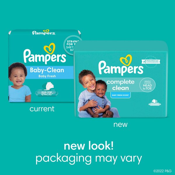 Pampers Baby Clean Wipes Baby Fresh Scented 6X Pop-Top Packs, 432 CT