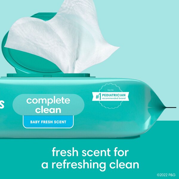 Pampers Baby Clean Wipes Baby Fresh Scented 6X Pop-Top Packs, 432 CT