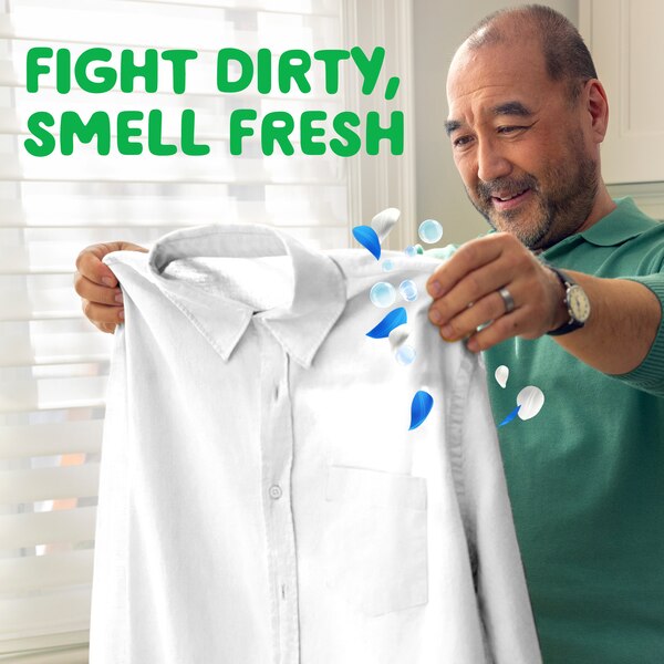 Gain Flings Ultra Oxi Laundry Detergent Pacs, Waterfall Delight Scent, 3-in-1, HE Compatible, 14 ct