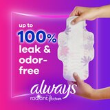Always Radiant Pads, with Wings, Scented, Size 3, 22 CT, thumbnail image