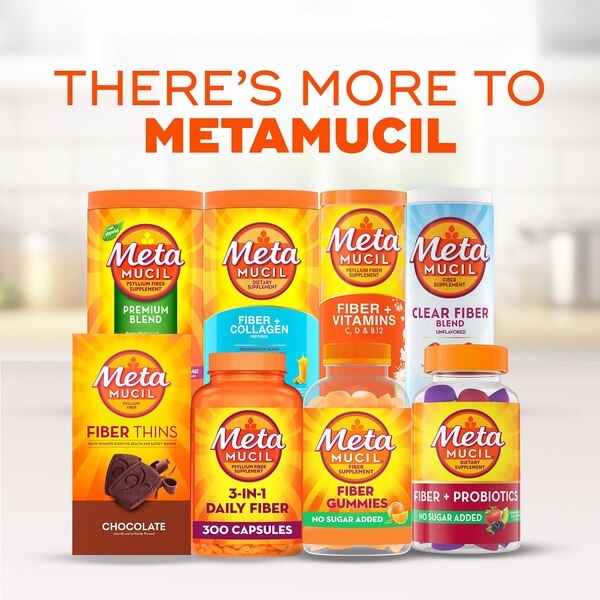 Metamucil Daily Fiber Gummies, Orange Flavored, 105 CT