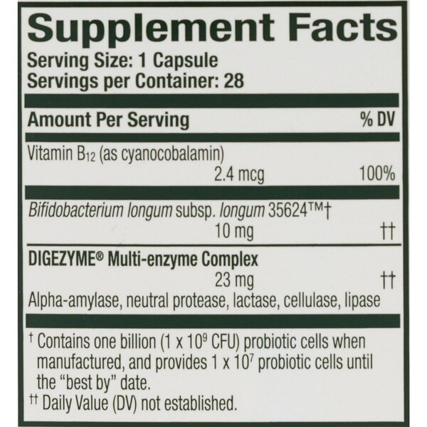 Align Probiotic Bloating Relief + Food Digestion, 28 CT