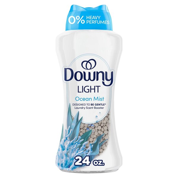 Downy Light In-Wash Laundry Scent Booster Beads, Ocean Mist Scent, 24 oz