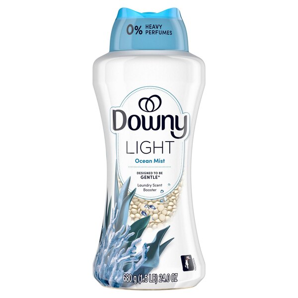 Downy Light In-Wash Laundry Scent Booster Beads, Ocean Mist Scent, 24 oz
