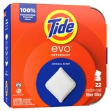 Tide EVO Detergent Fiber Tiles, Original Scent, 22 Loads, thumbnail image