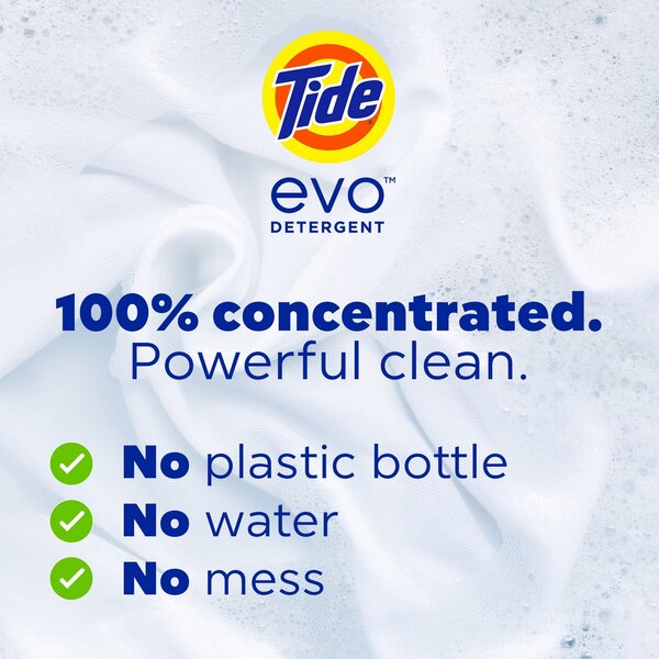 Tide Evo Fiber Tile Laundry Detergent, Spring Blast Scent, 44 ct
