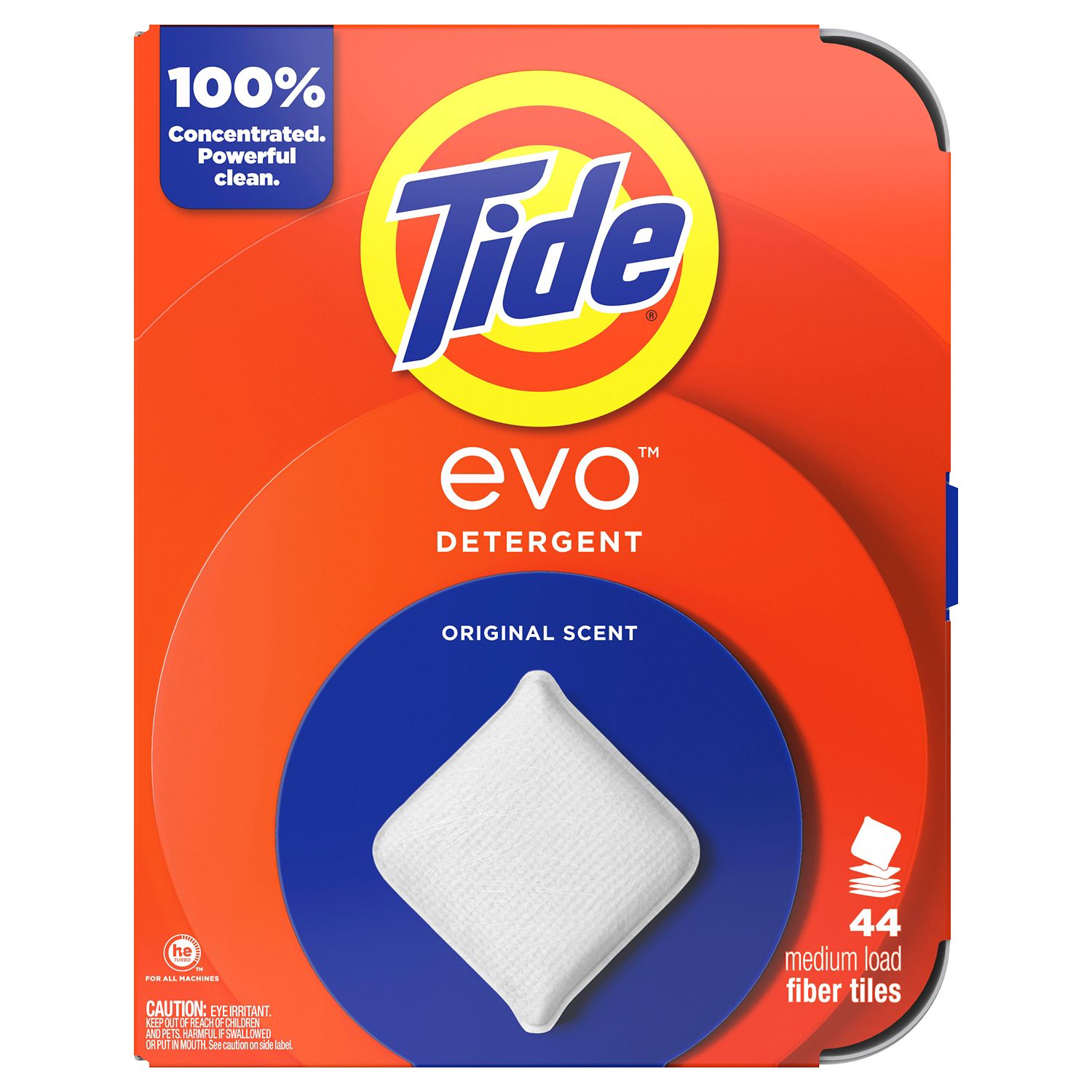 Tide EVO Detergent Fabric Tiles, Original Scent, 44 Loads