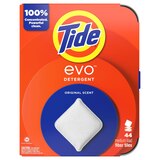 Tide EVO Detergent Fabric Tiles, Original Scent, 44 Loads, thumbnail image 1 of 3