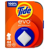 Tide EVO Detergent Fabric Tiles, Original Scent, 44 Loads, thumbnail image