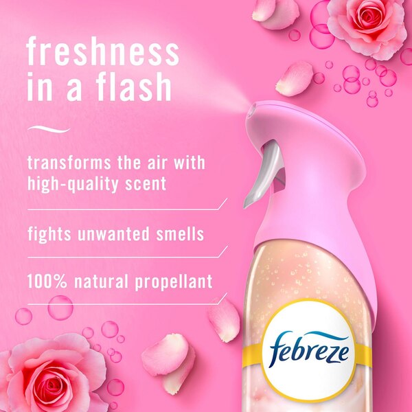 Febreze Romance & Desire Air Mist, Pink Rose Petals & Champagne Spritz, 8.8 oz