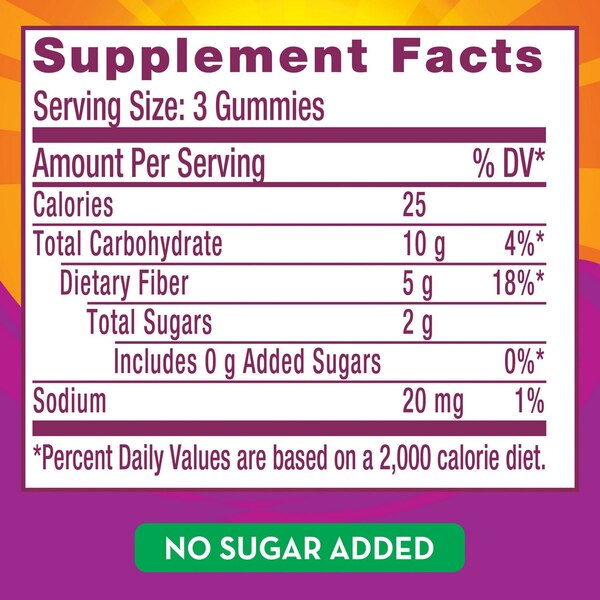Metamucil Kids Fiber Supplement Gummies, Mixed Berry, 72 CT
