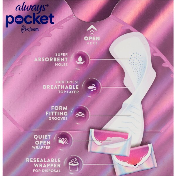 Always Pocket Pads, Size 2