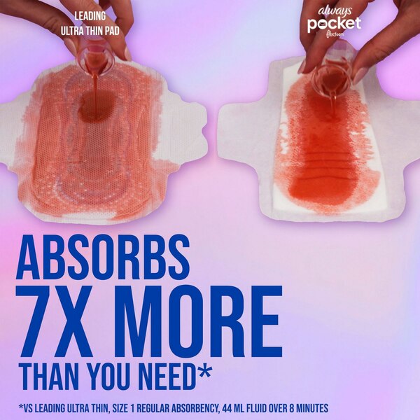Always Pocket Flex Foam Pads, Size 1