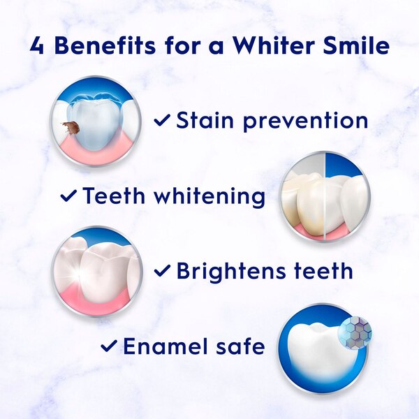 Crest 3D White Brilliance Whiter Teeth Hydrogen Peroxide Toothpaste, Ultra White, 3.8 OZ