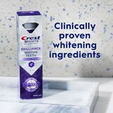 Crest 3D White Brilliance Whiter Teeth Hydrogen Peroxide Toothpaste, Ultra White, 3.8 OZ, thumbnail image
