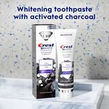 Crest 3D White Whitening Therapy Charcoal Deep Clean Toothpaste, Large Size, Invigorating Mint, 4.6 OZ, thumbnail image